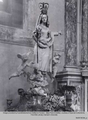 Madonna mit Gürtel mit Engeln und Cherubim - Madonna mit Gürtel (20. Jhdt.?) mit Engeln und Cherubim