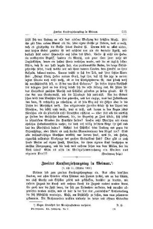 Zweiter Kunsterziehungstag in Weimar : (9. bis 11. Oktober 1903)