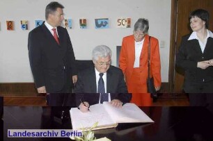 Berlin-Besuch von Vladimir Veronin (Präsident von Moldau); Berliner Rathaus (Mitte)