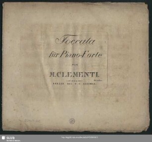 Toccata für Piano-Forte