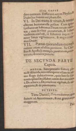 De Secunda Parte Capitis.