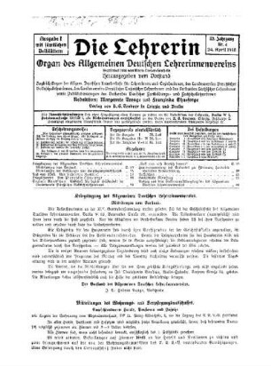 Kriegstagung des Allgemeinen Deutschen Lehrerinnenvereins