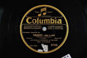 Turandot : Gira la cote (Turn the Grindstone) / (Puccini)