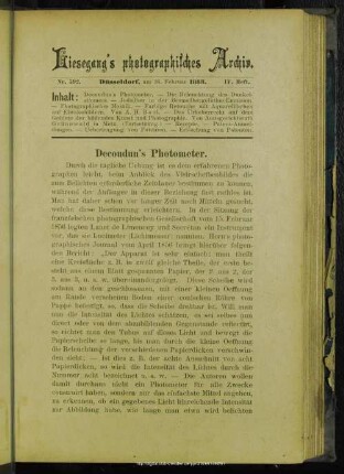 Decoudun's Photometer