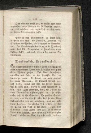 Dankbarkeit, Undankbarkeit.