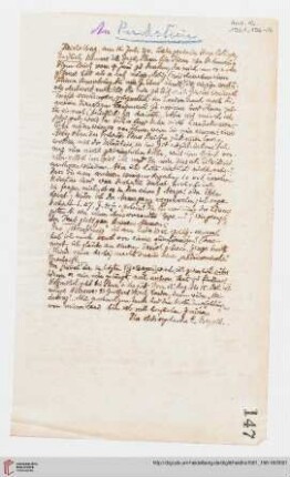 Korrespondenz Otto Puchstein/Carl Bezold: Brief von Carl Bezold an Otto Puchstein