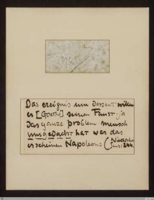 Das ereignis um dessentwillen er (Jenseits von Gut und Böse, Achtes Hauptstück, 244, Auszug) / Friedrich Nietzsche