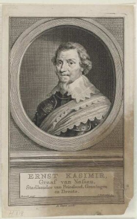 Bildnis des Ernst Kasimir Graaf van Nassau