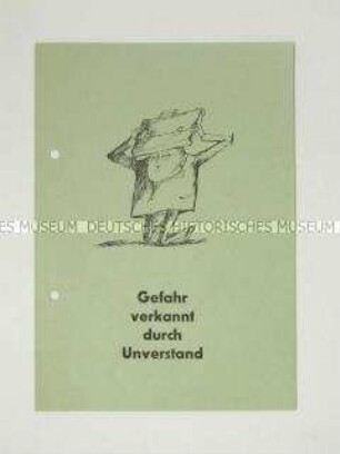Propagandaflugblatt von der "Kampagne für Abrüstung" zum Ostermarsch gegen Atomwaffen