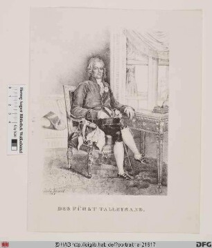 Bildnis Charles-Maurice de Talleyrand (-Périgord) (1806 prince de Bénévent)