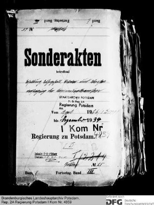 Besoldung, Ruhegehalt, Witwen- und Waisenversorgung der Kommunalbeamten in Potsdam