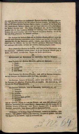 III. Erläuterungen zur Anfertigung der monatlichen Liste der Artillerie.