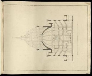 Abbildung 84. Durchschnitt der Kirche in der Oranienburger Vorstadt bei Berlin, nach dem Entwurf N°IV.
