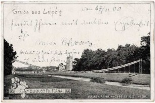 Gruss aus Leipzig : Blick am Flutcanal