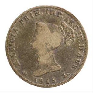 Münze, 10 Soldi, 1815