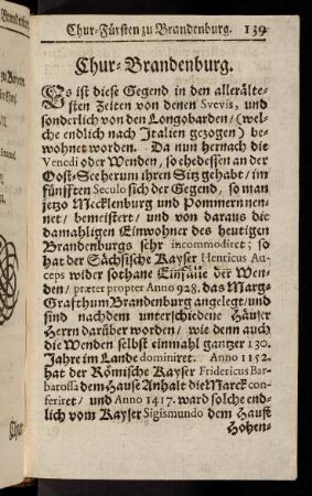 139-148, Chur-Brandenburg. - Chur-Braunschweig.