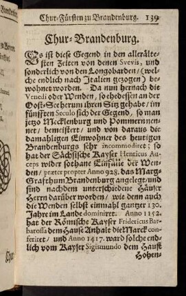 139-148, Chur-Brandenburg. - Chur-Braunschweig.