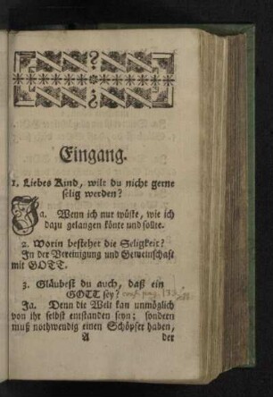 Eingang.
