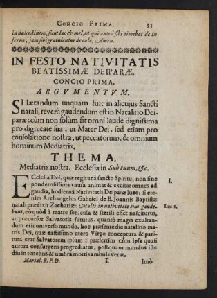 In Festo Nativitatis Beatissimae Deiparae.