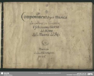 Serenatas. Cantatas - Mus.2455-L-2 : V (4), Coro, orch