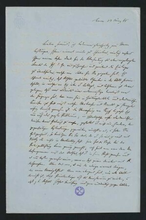 Brief vom 13. März 1865