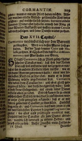 Das XVII. Capitul.