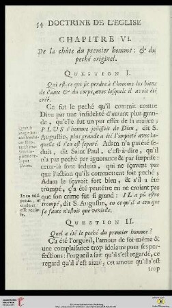 Chapitre VI: De la chûte du premier home: et du peché originel