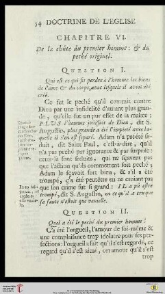 Chapitre VI: De la chûte du premier home: et du peché originel