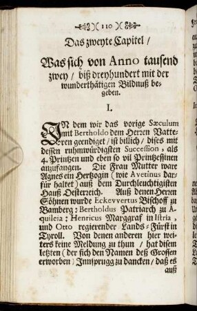 Das zweyte Capitel/ Was sich von Anno tausend zwey/ biß dreyhundert mit der wunderthätigen Bildnuß begeben