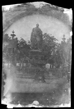 Die Goethefeier 1849 (Mittelstück-Goethedenkmal)