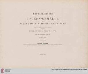 Raphael Santi's Decken-Gemälde der Stanza dell' Eliodoro im Vatican