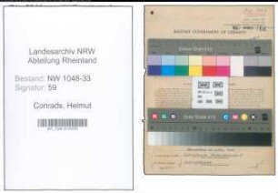 Entnazifizierung Helmut Conrads , geb. 17.04.1908 (Lehrer)