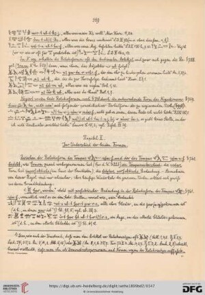 Kapitel II. Der Unterschied der beiden Formen