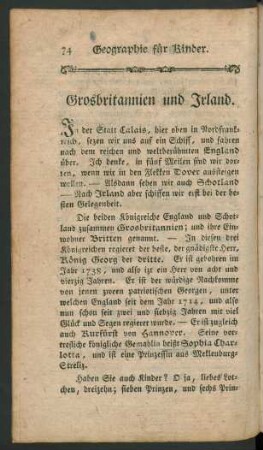 Grosbritannien und Irland