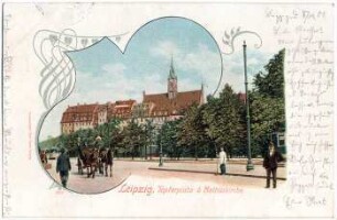 Leipzig : Töpferplatz & Mathäikirche