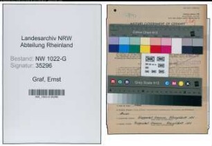 Entnazifizierung Ernst Graf , geb. 11.12.1893 (Werkmeister)