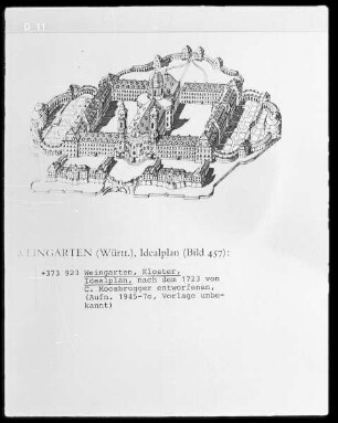 Weingarten, Kloster, Idealplan