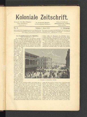 No. 1. Leipzig, 1. Januar 1900. 1. Jahrgang.