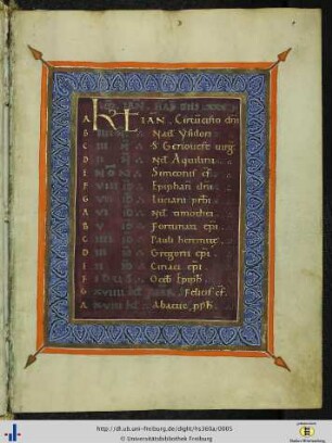 [1r - 12v] Kalender.