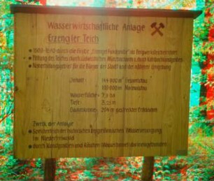 Wasserläufe Freiberg: Erzengler Teich (BED), Tafel