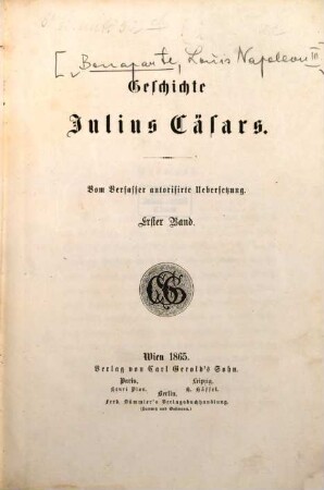 Geschichte Julius Cäsars, 1