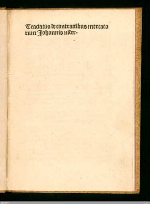 De contractibus mercatorum