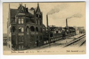 Stettin, Oberwiek. Städt. Gasanstalt