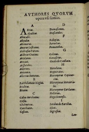 Authores Quorum opera usi sumus.