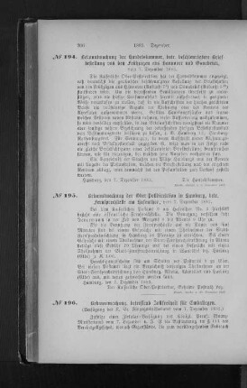 Nr. 195 Bekanntmachung der Ober-Postdirektion in Hamburg, betr. Fernsprechstelle am Hafenthor