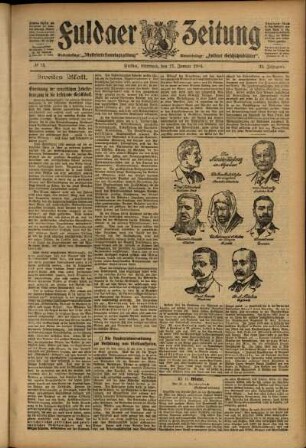 Zweite Ausgabe vom Mittwoch, den 17. Januar 1906.