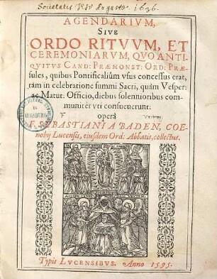 Agendarium, sive ordo rituum et ceremoniarum : quo antiquitus cand. Praemonst. ord praesales, quibus Pontificalium usus concessus erat ... uti consueverunt