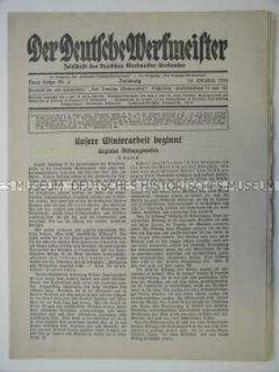 Mitteilungsblatt des Deutschen Werkmeister-Verbandes