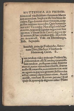 Huttenica ad Frider. Conquestio