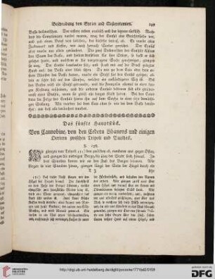 Das fünfte Hauptstück. Von Cannobine, von den Cedern Libanons und einigen Oertern zwischen Tripoli und Baalbeck